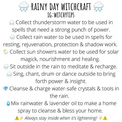 Magickal Properties Of Rain Water Artofit