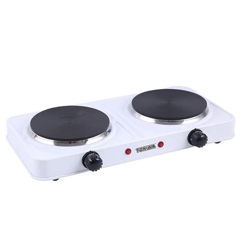 Double Electric Furnace Hot Plate W Cooktop Electric Burner Portable Hot Plate Travel Cook