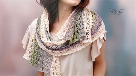 Crochet Delicate Shells Shawl Pattern Tutorial The Crochet Crowd