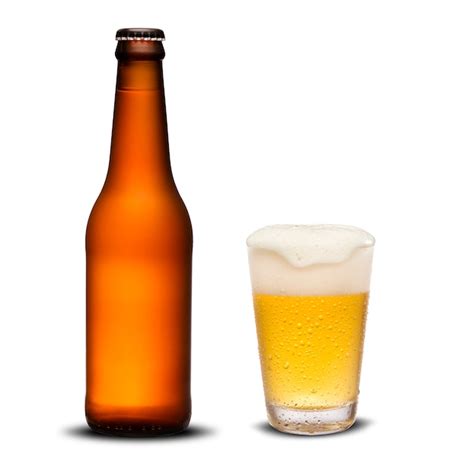 Garrafas De Cerveja 300ml Secas E Cerveja De Vidro Com Gotas Sobre