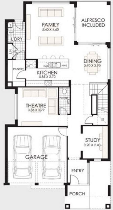 Planos de casas modernas de 2 pisos