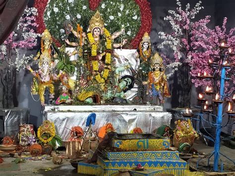 Maa Durga Bhawani Idol during Vijay Dasami Durga Puja in Kolkata India ...