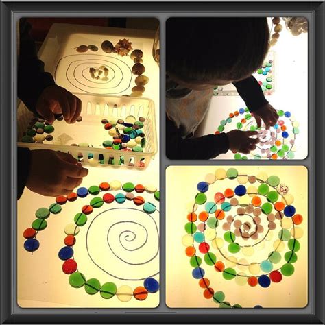 Light Table Mandalas With Various Materials Weve Reggio Children