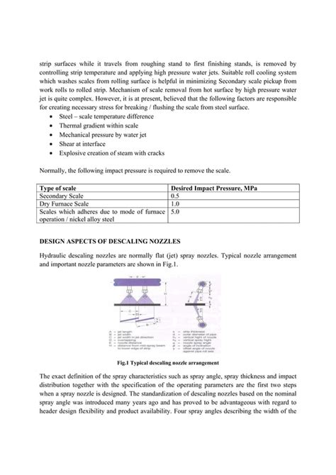 Scale Formation And Its Removal In Hot Rolling Process PDF