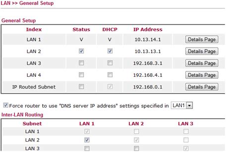 DrayTek Setup for Handling two Separated LANs | ABP TECH