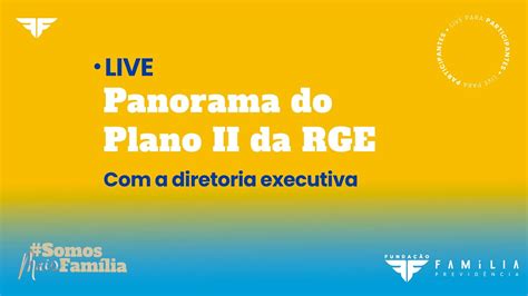 Live Panorama Do Plano Ii Da Rge Youtube