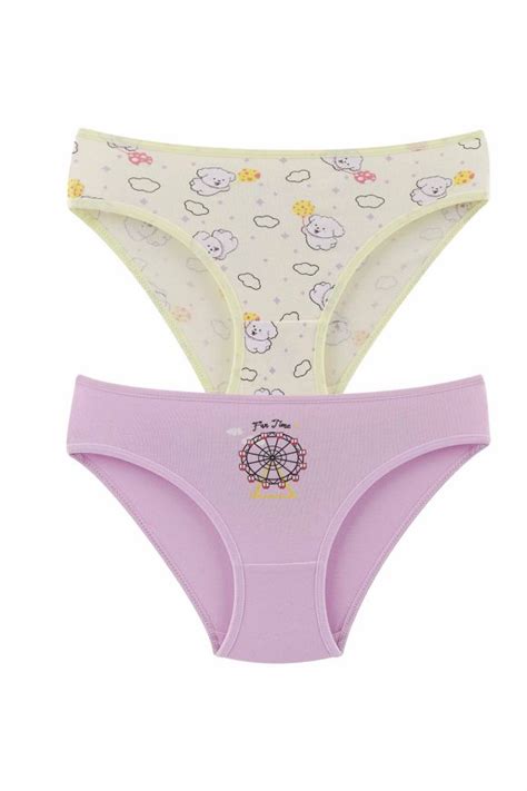 Domi Kids Kız Çocuk Bikini Külot li Asorti Pınar Tekstil