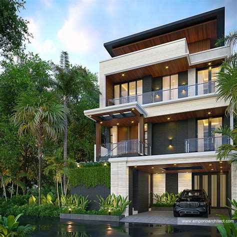 3 Floor House Design By Architect Services