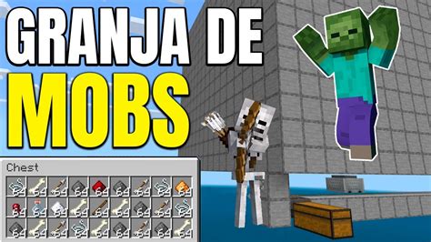 Como Hacer Una Granja De Mobs Para Minecraft Bedrock Facil