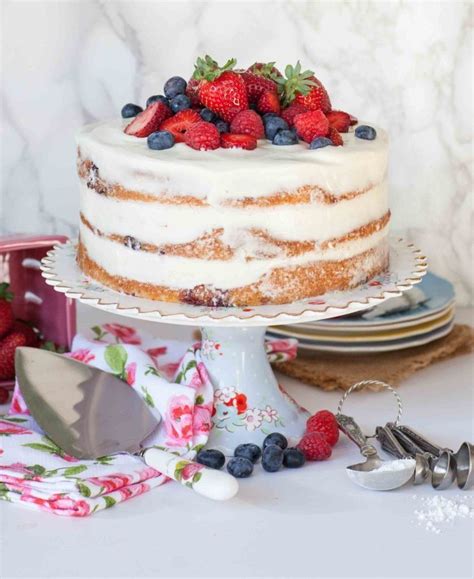 Fresh Strawberry Naked Layer Cake Artofit