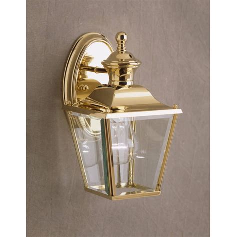 Kichler Bay Shore 971 Outdoor Wall Lantern Polished Brass