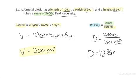 Density Problems