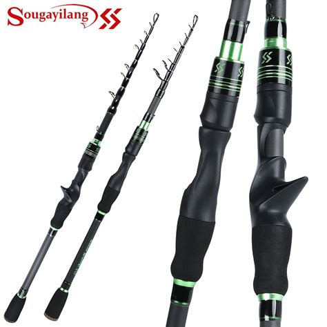 Sougayilang M M Spinning Casting Fishing Rod Protable Carbon