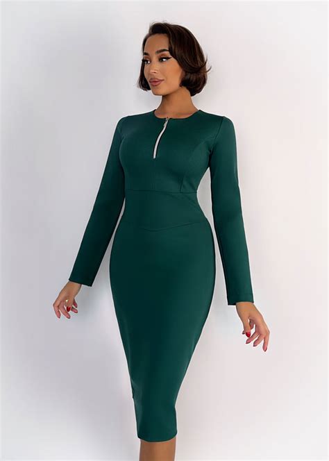 Платье Sandra (изумруд цвет) – купить с доставкой по Москве и России ...