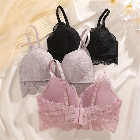 Cutebyte Lace Push Up Bra For Woman Sexy Comfort Lingerie Soft Bra Comfort Top Deep V Sexy
