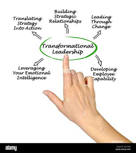 Diagram Of Transformational Leadership Stock Photo Alamy