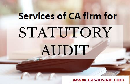 Selection Of Chartered Accountant Firm For Statutory Audit For The Fy