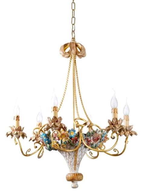 Casa Padrino Lustre Baroque De Luxe Multicolore Or X H Cm