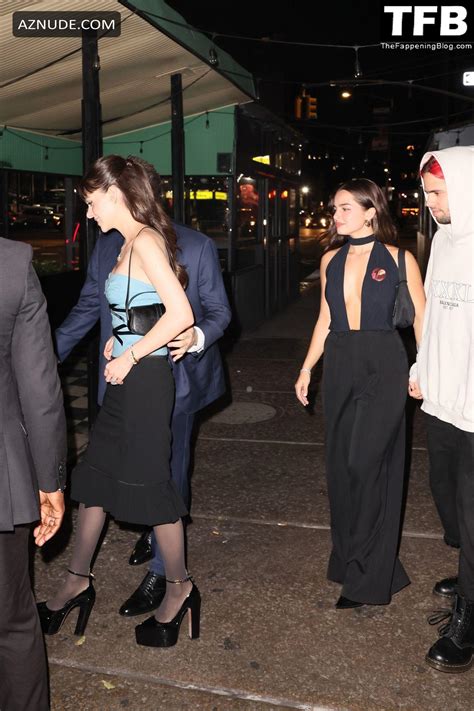 Addison Rae Sexy Seen Braless Flaunting Her Hot Cleavage At The Amsterdam After Party In NYC