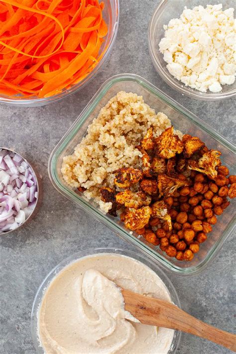 Moroccan Chickpea Bowl Recipe (Meal Prep Lunch) | Kara Lydon