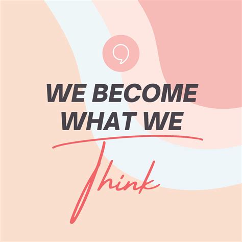 We become what we think - Positive quote 14213643 Vector Art at Vecteezy