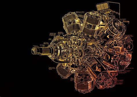 engine schematics wallpaper