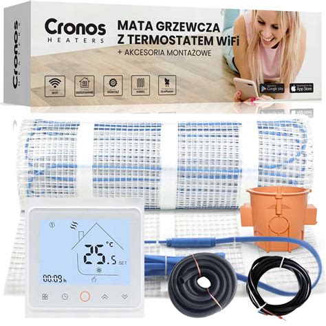 MATA GRZEWCZA GRZEJNA ZESTAW TERMOSTAT 150W 2m2 MATA GRZEWCZA POD