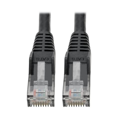 Tripp Lite by Eaton 75FT Cat6A 10GbE Shielded (S/FTP) Snagless Patch Cable 26AWG — Black (10-Pack) (N201-C6A-STP-75FT-BK-10PK)