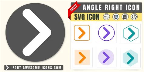 Angle Right Icon Svg Code — Download Path Html