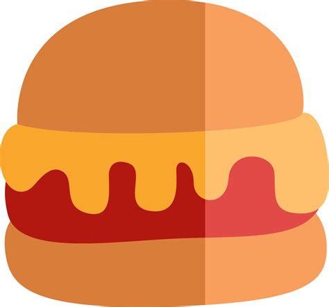 Hamburguesa Festiva Ilustraci N Vector Sobre Fondo Blanco