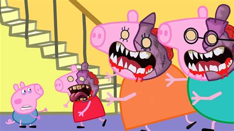 Peppa Pig Turns Into A Giant Zombie At The Hospital Youtube