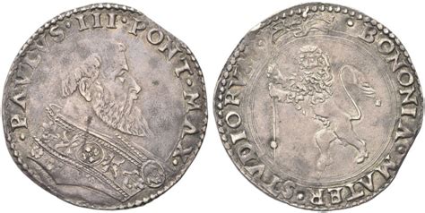 Biddr Numismatica Ranieri Auction Lot Bologna Paolo Iii