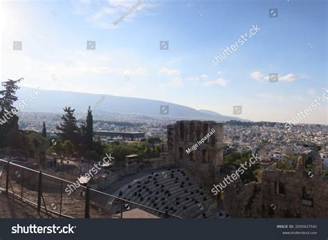 Atina Yunanistan Parthenon Ile Bir Yaz Stock Photo