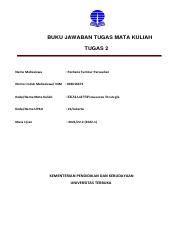 BJT Tugas 2 EKMA4475 Perdana Tumbur Parsaulian Pdf BUKU JAWABAN TUGAS