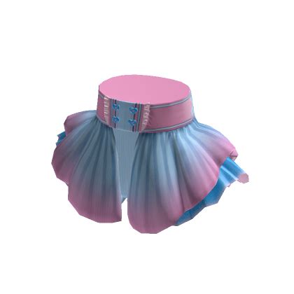 Blue Pink Ruffled Party Skirt Roblox ID