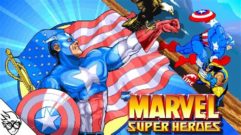 Marvel Super Heroes Arcade 1995 Captain America Playthrough