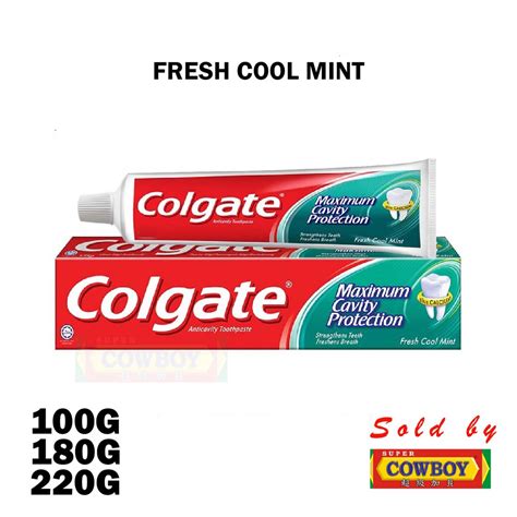 Colgate Toothpaste Ubat Gigi Fresh Cool Mint Great Regular Flavour