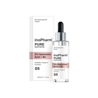 INOPHARM sejas serums 2 hialuronskābi PURE ELEMENTS 30 ml e