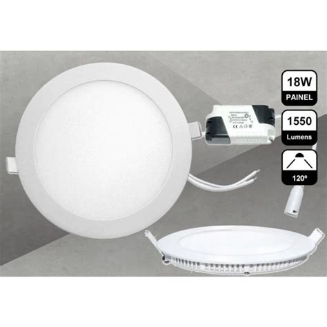 Downlight Led Embutir Redondo W K Mm Branco