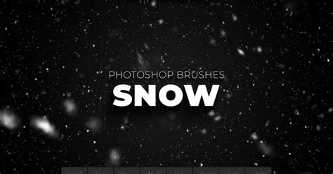 8 Snow Photoshop Brushes, Brushes Including: snow & brushes - Envato Elements