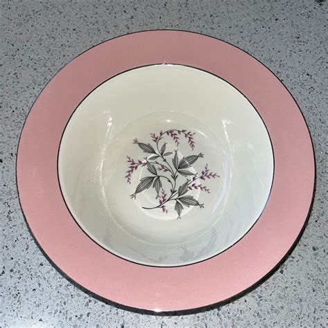 Vintage Homer Laughlin Cavalier Eggshell Pink Serving Bowl Etsy