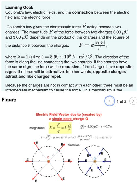 Solved Learning Goal Coulomb S Law Electric Fields And Chegg