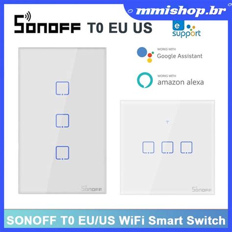 Interruptor Inteligente Smart Switch Wifi Sonoff T C Tx Tomada