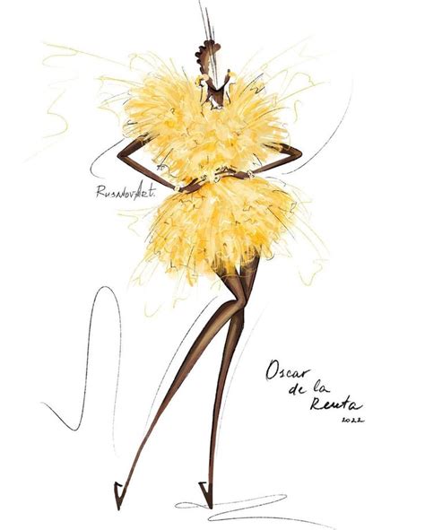 Fashion Illustrator On Instagram Oscar De La Renta Rusanovaart