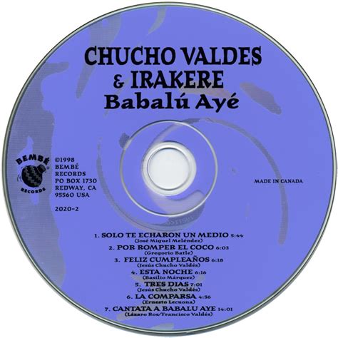 Babalu Aye Irakere Chucho Vald S Mp Buy Full Tracklist