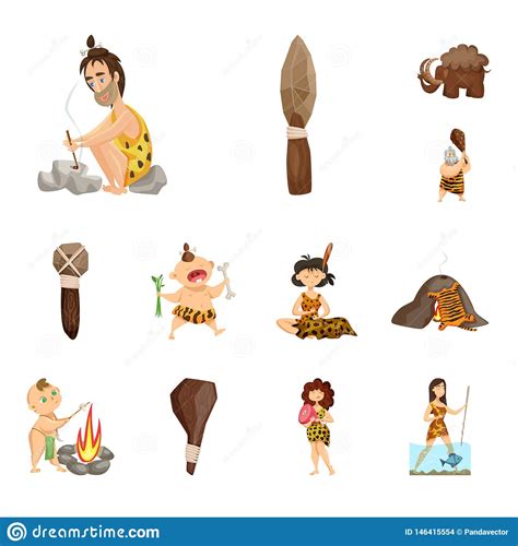 Vector Design Of Ancient And Age Icon Collection Of Ancient And