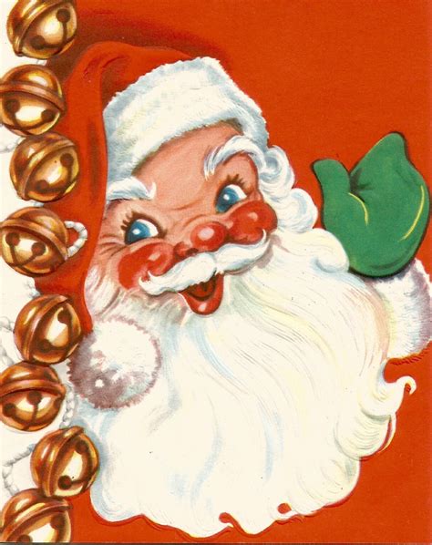 Santa Vintage Cards Printable Cards