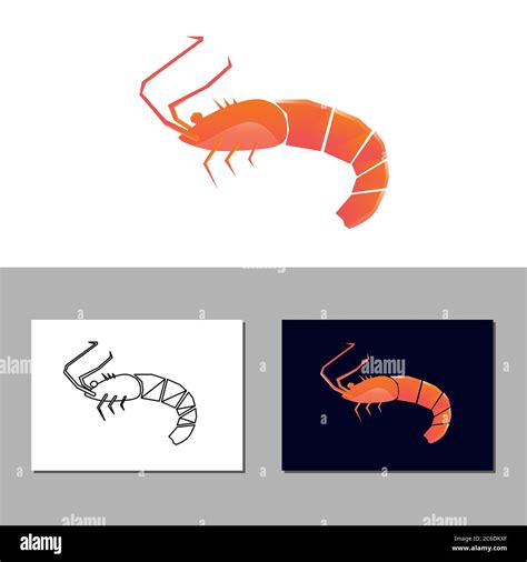 Shrimp Vector Design Template Illustration Stock Vector Image And Art Alamy