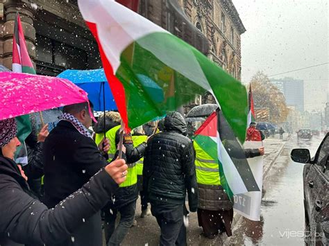 Foto Video U Sarajevu Odr Ani Skup I Etnja Podr Ke Narodu Palestine