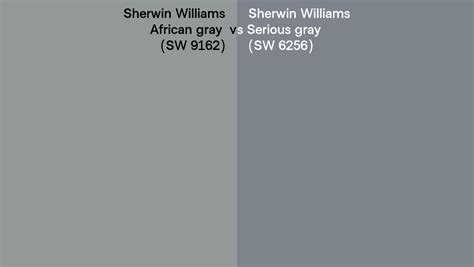 Sherwin Williams African Gray Vs Serious Gray Side By Side Comparison